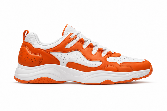 Sta Patent Leather Orange White