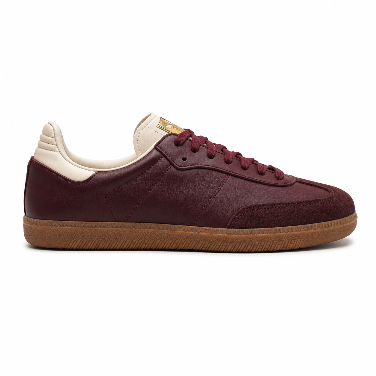 Maroon Cream White